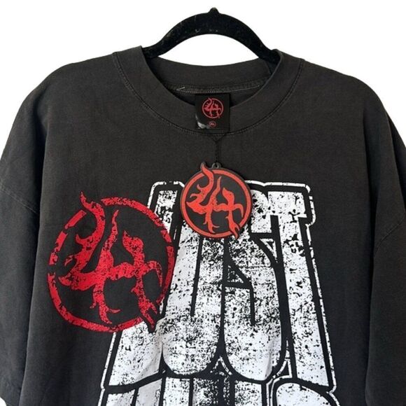 Lost Hills Men's World Tour Tee Shirt LH002 Black Size X-Large NWT - Picture 2 of 3